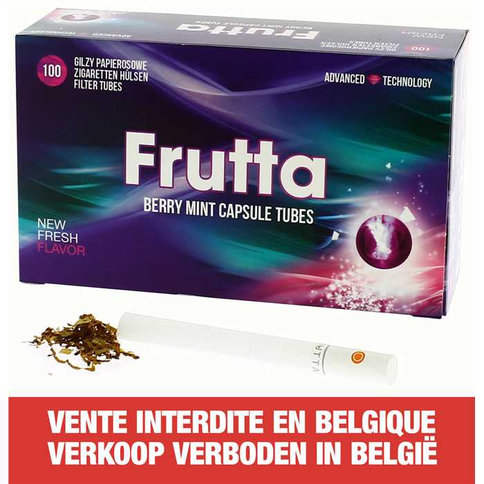 100 TUBES CLICK FRUITS ROUGE-MENTHE