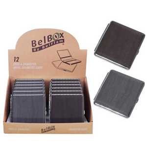 BELBOX 20 CIG. CASE 85MM WOODEN COVER (X12)