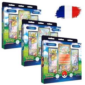 BOXES OF 3 POKEMON GO 10.5 SALAMECHE/SQUIRTLE/BULBIZARRE BOOSTERS (FR)