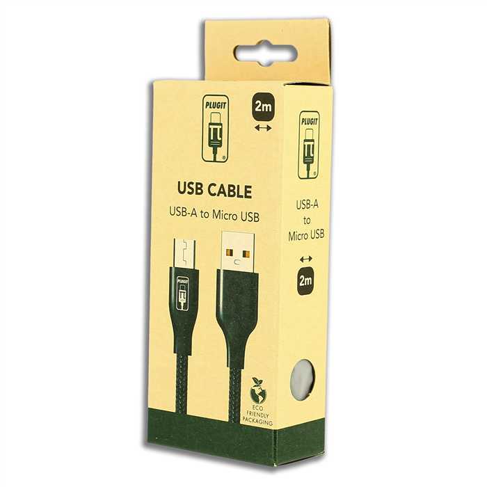 CÂBLE USB-A VERS MICRO USB (2M)