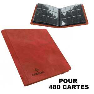 GM-PRIME ALBUM DELUXE 20 PAGES / 12 CASES 480 CARTES ROUGE
