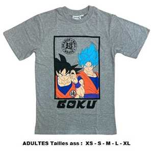 T-SHIRT ADULTES DRAGON BALL TAILLE ASSORTIS